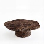Harlowe Dark Emperador Marble Irregular Top Coffee Table