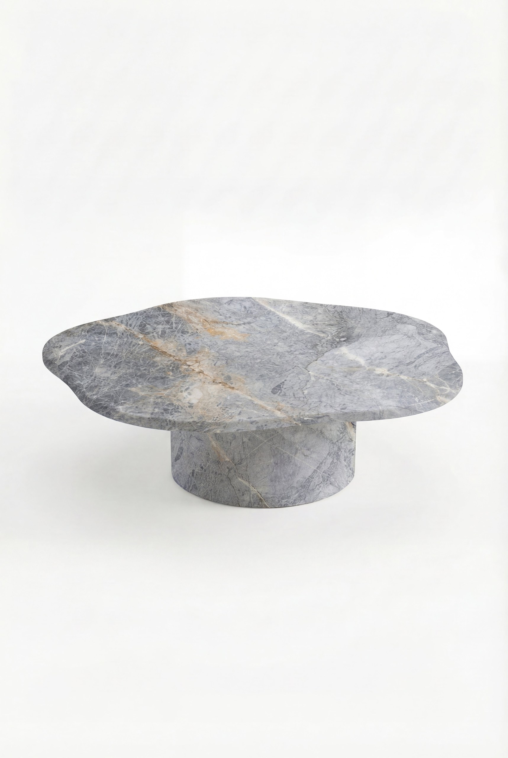 Harlowe Grigo Oro Marble Irregular Top Coffee Table