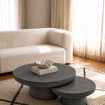 Velmor Midnight Grey Nesting Coffee Table