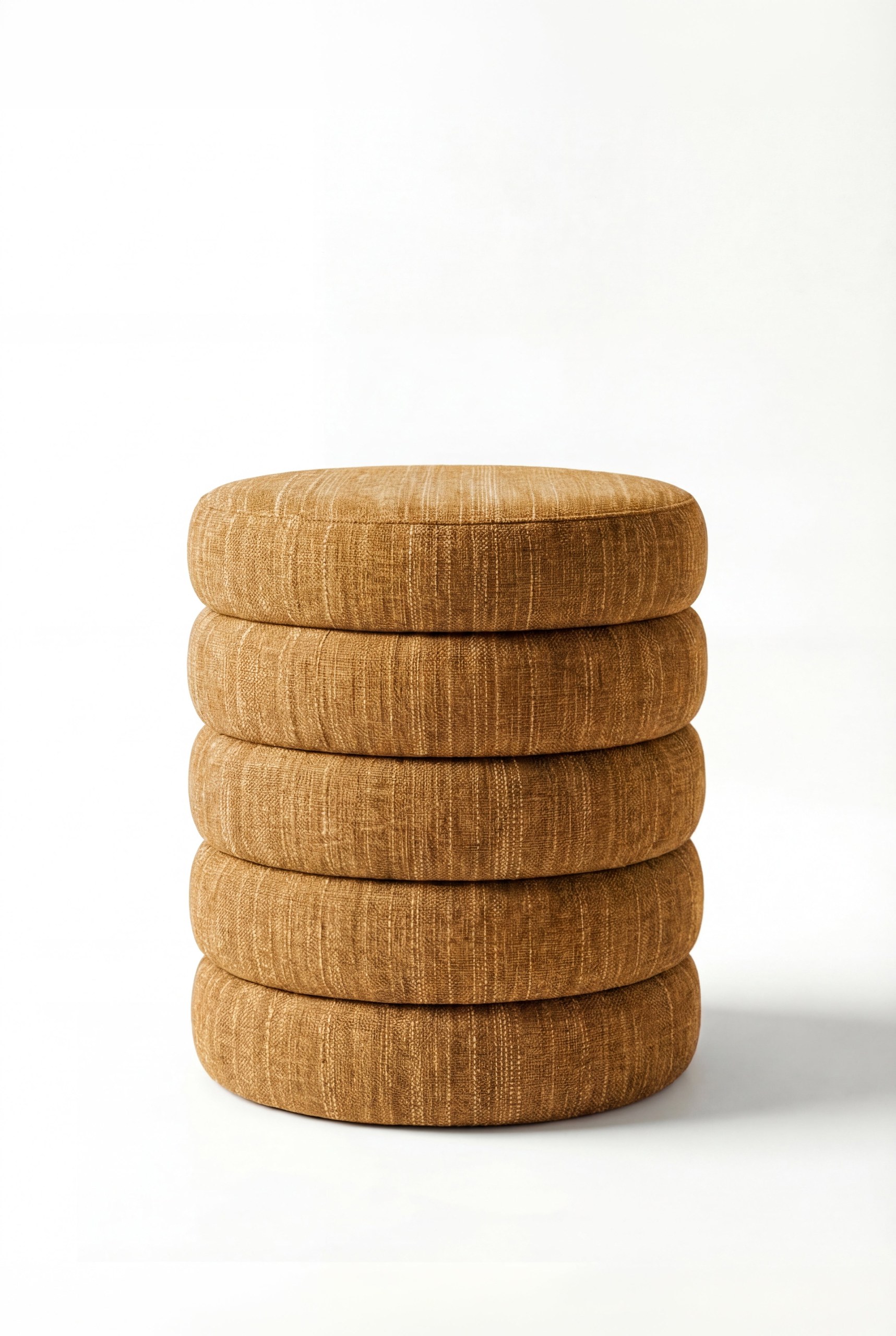 Sevil Caramel Glow Layers Storage Pouf