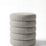 Sevil Soft Ash Layers Storage Pouf
