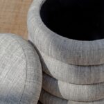 Sevil Soft Ash Layers Storage Pouf
