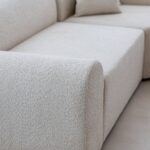 Kallia Cream Boucle L-Shape Sectional Sofa