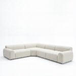 Kallia Cream Boucle L-Shape Sectional Sofa