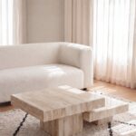 Camila Travertine Square Nesting Coffee Table