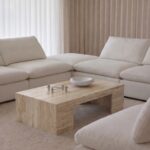 Evora Travertine Coffee Table