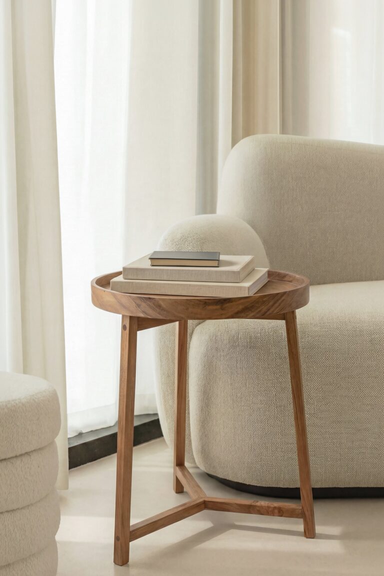 Cavo Teakwood Round Side Table