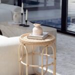 Zorin Natural Rattan Side Table
