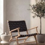 Alvion Black Strap Lounge Chair