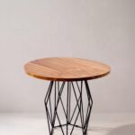 Cyris Solid Wood Round Dining Table