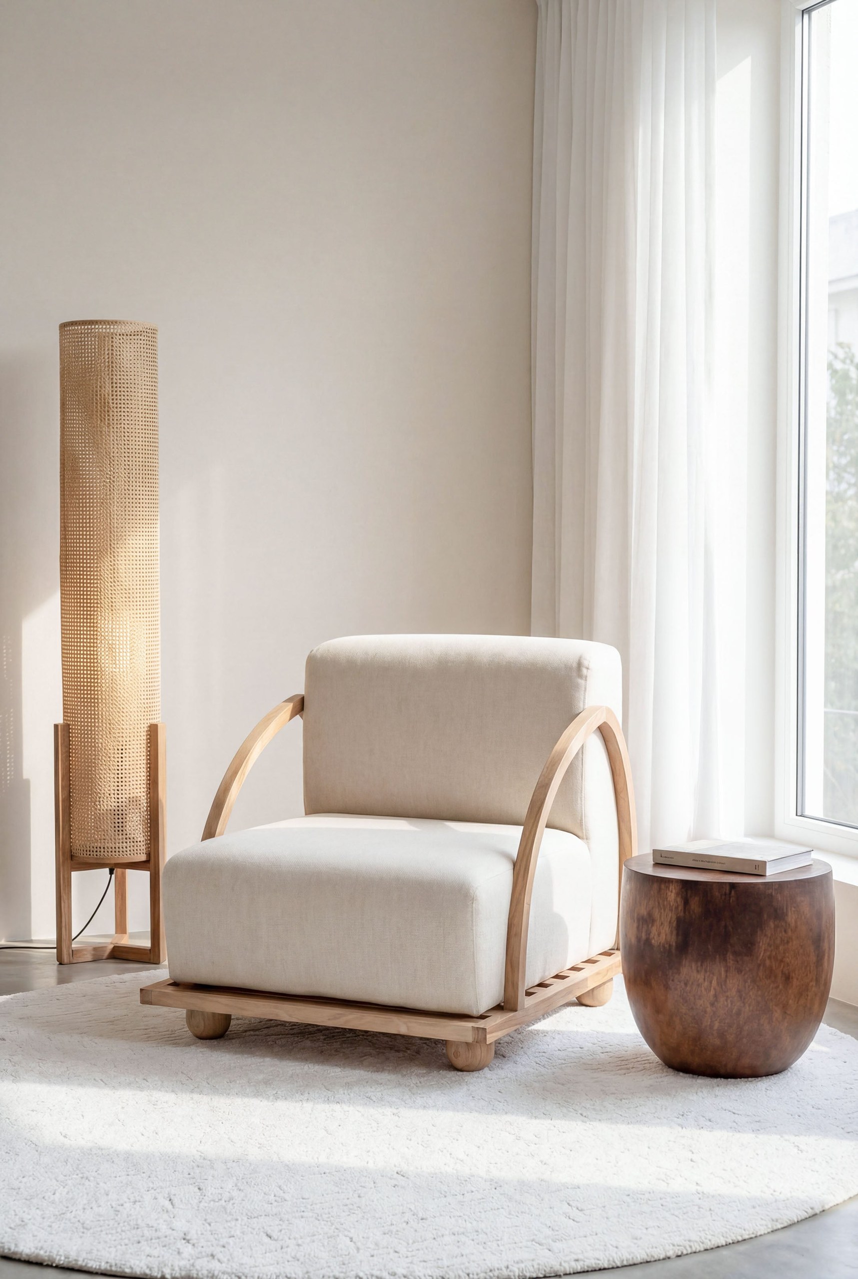 Caelo Cream Accent Chair