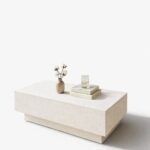 Azalea Off White Speckled Microconcrete Coffee Table