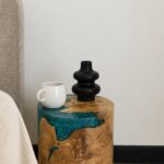 Verix Resin Wood Side Table