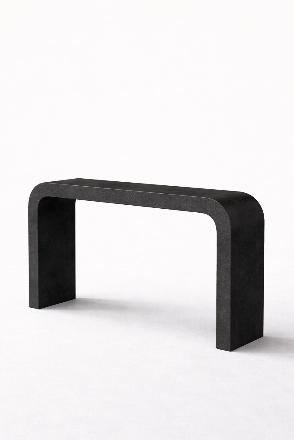Kuzmina Black Microconcrete Console Table