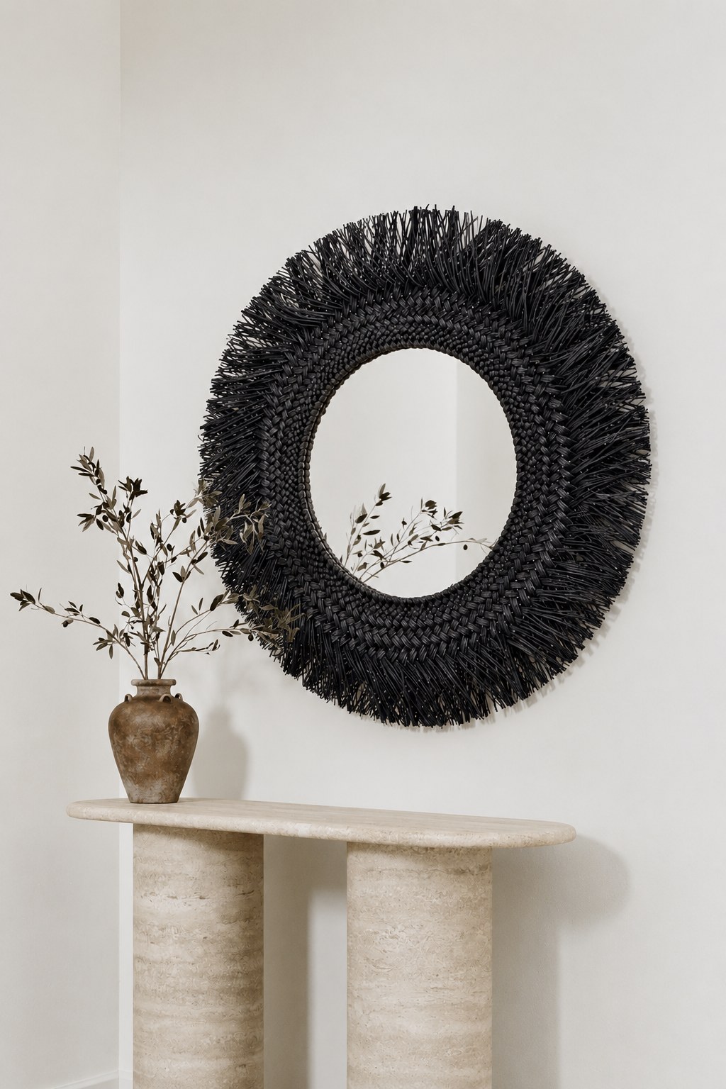 Kirelva Seagrass Wall Mirror