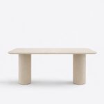 Alara Light Beige Microconcrete Desk