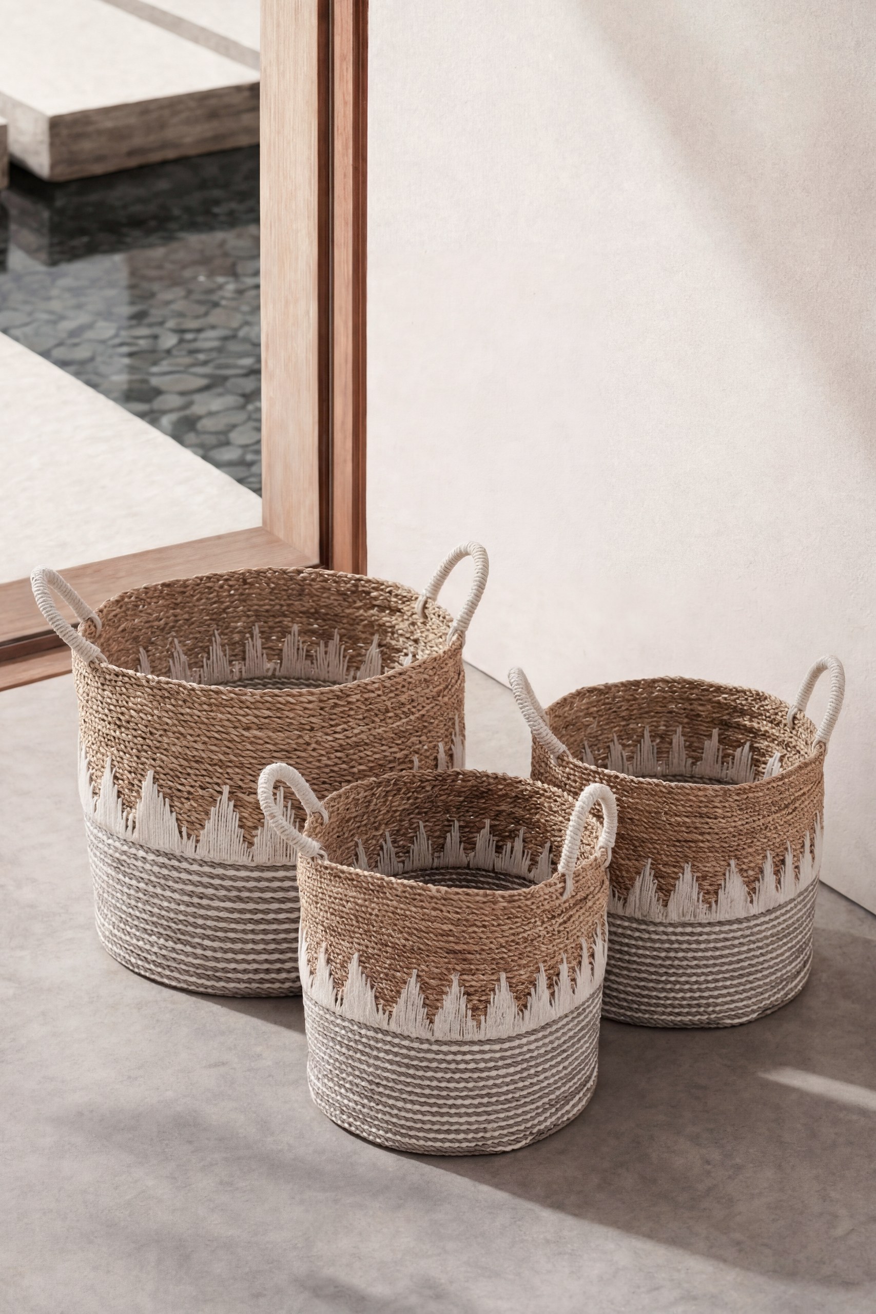 Kallio Natural Gray Storage Basket