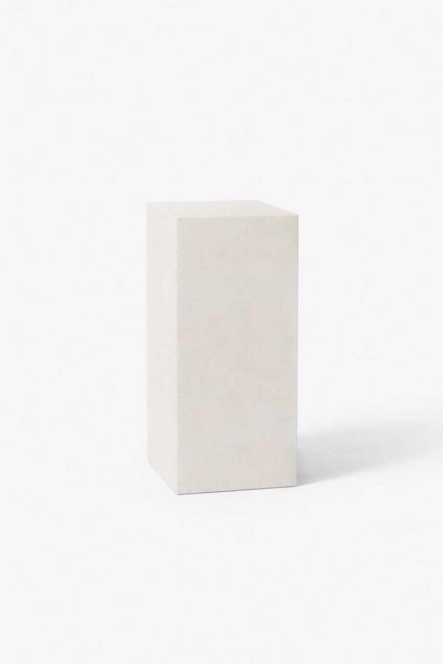 Zelda Off White Microconcrete Plinth (60CM)