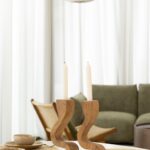 Alyon Wave Wooden Candle Holders