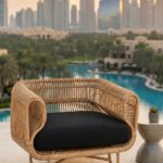 Zenvy Natural Rattan Outdoor Lounge Chair