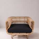Zenvy Natural Rattan Outdoor Lounge Chair