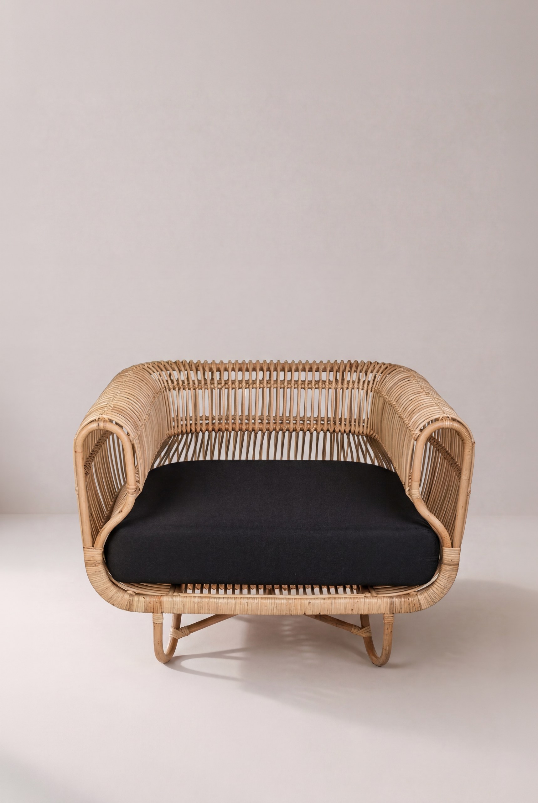 Zenvy Natural Rattan Outdoor Lounge Chair - Image 2