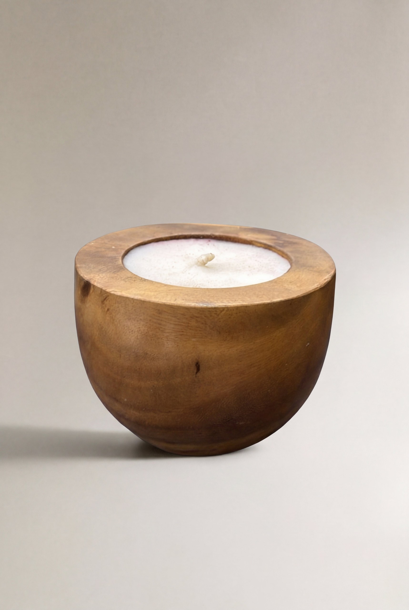 Nalin Teak Wood Candle Holder