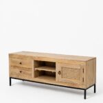 Tavero Cane Wood TV Unit