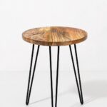 Zephra Wooden Round Side Table