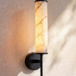 Eterna Black Pillar Wall Light