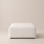 Aysun Stone Ivory Ottoman