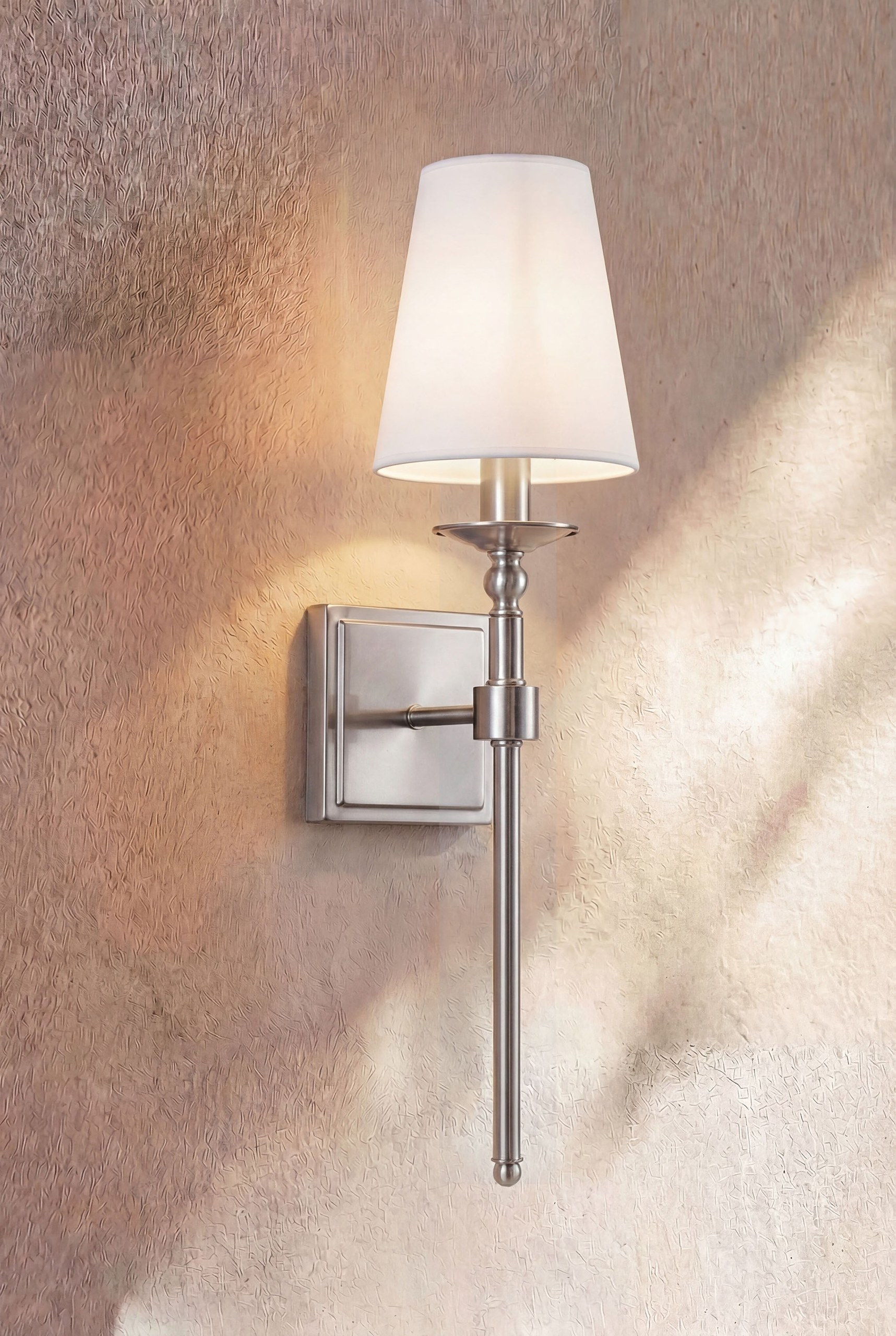 Rovin Silver Wall Light