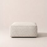 Aysun Oat Cream Ottoman
