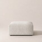 Aysun Stone Grey Ottoman