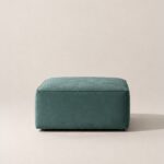 Aysun Forest Green Ottoman
