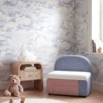 Nubo Upholstered Kids Sofa Chair with Storage Drawer