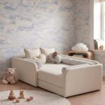 Bavo Kids Cream Upholstered Toddler Bed
