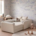 Bavo Kids Cream Upholstered Toddler Bed