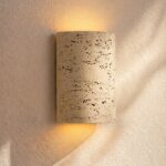 Travino Curved Travertine Wall Light