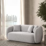 Amanti Warm Grey 3 Seater Sofa