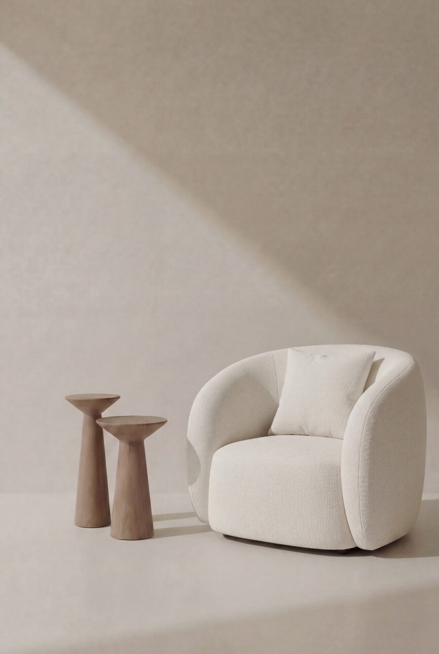 Amanti Ivory Whisper Lounge Sofa Chair