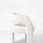 Arova Off White Boucle Dining Chair