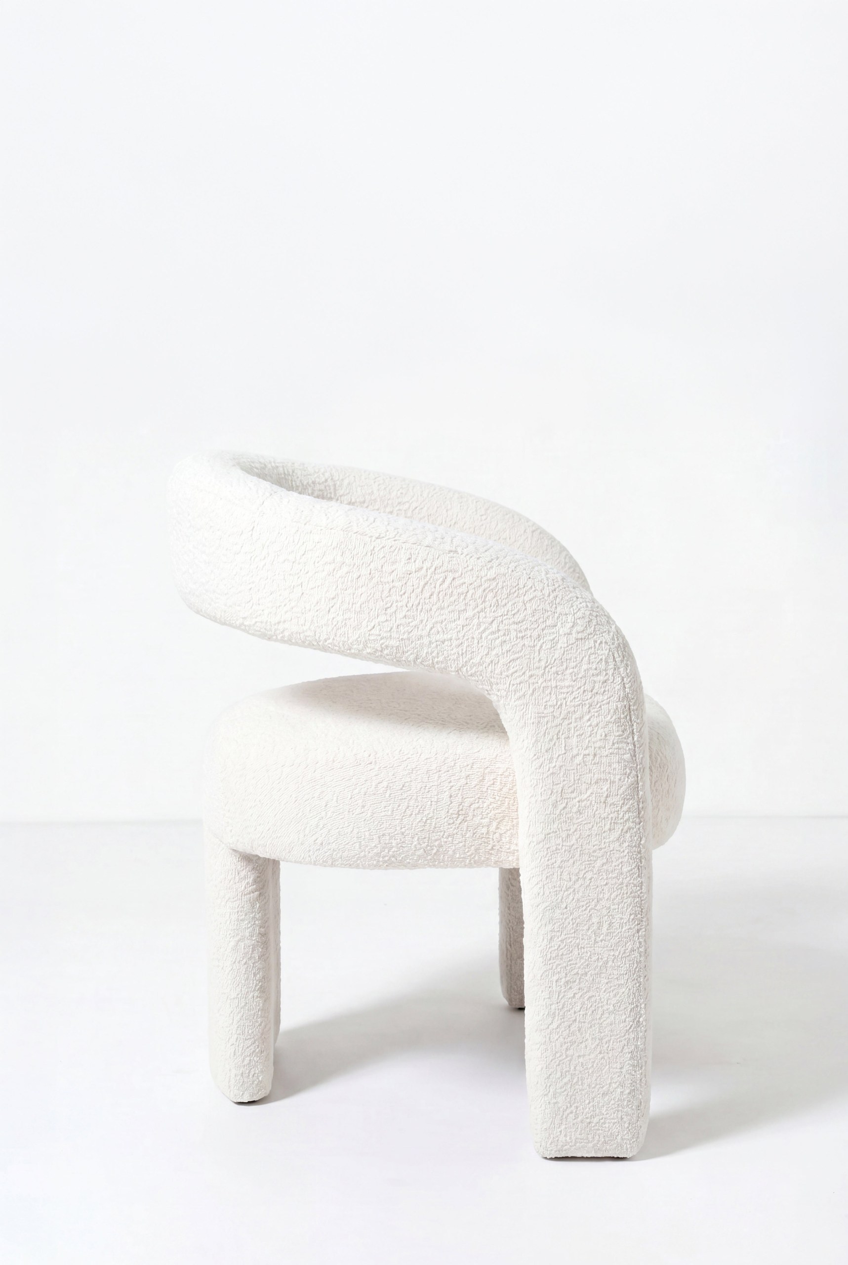 Arova Off White Boucle Dining Chair - Image 4