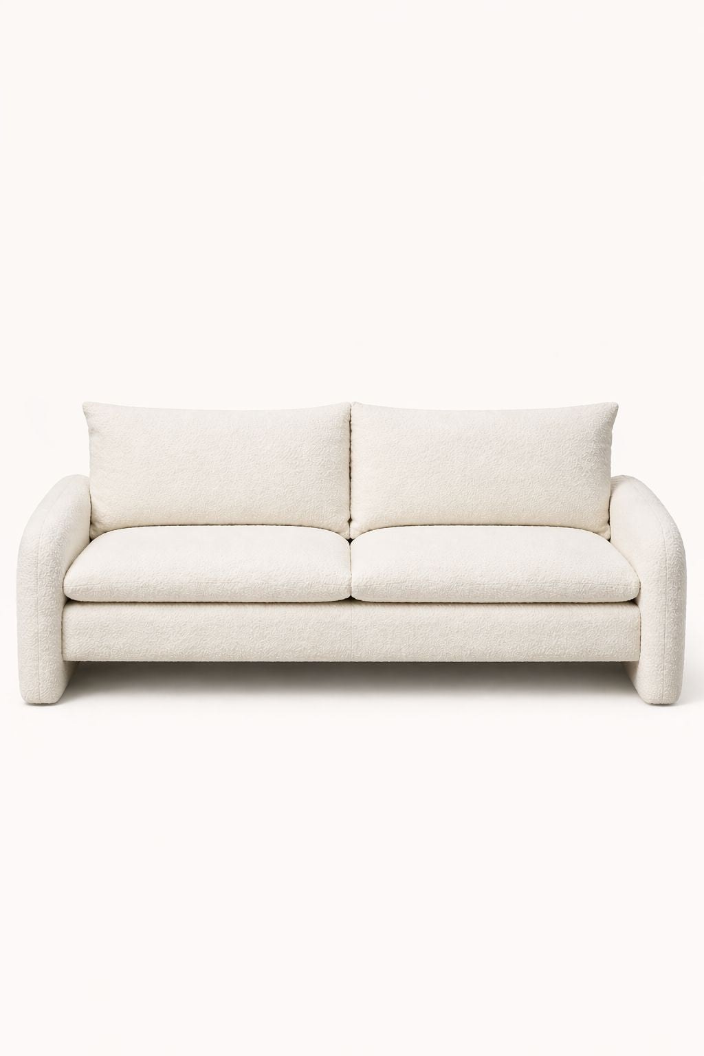 Belin Off White Boucle 2 Seater Sofa - Image 2