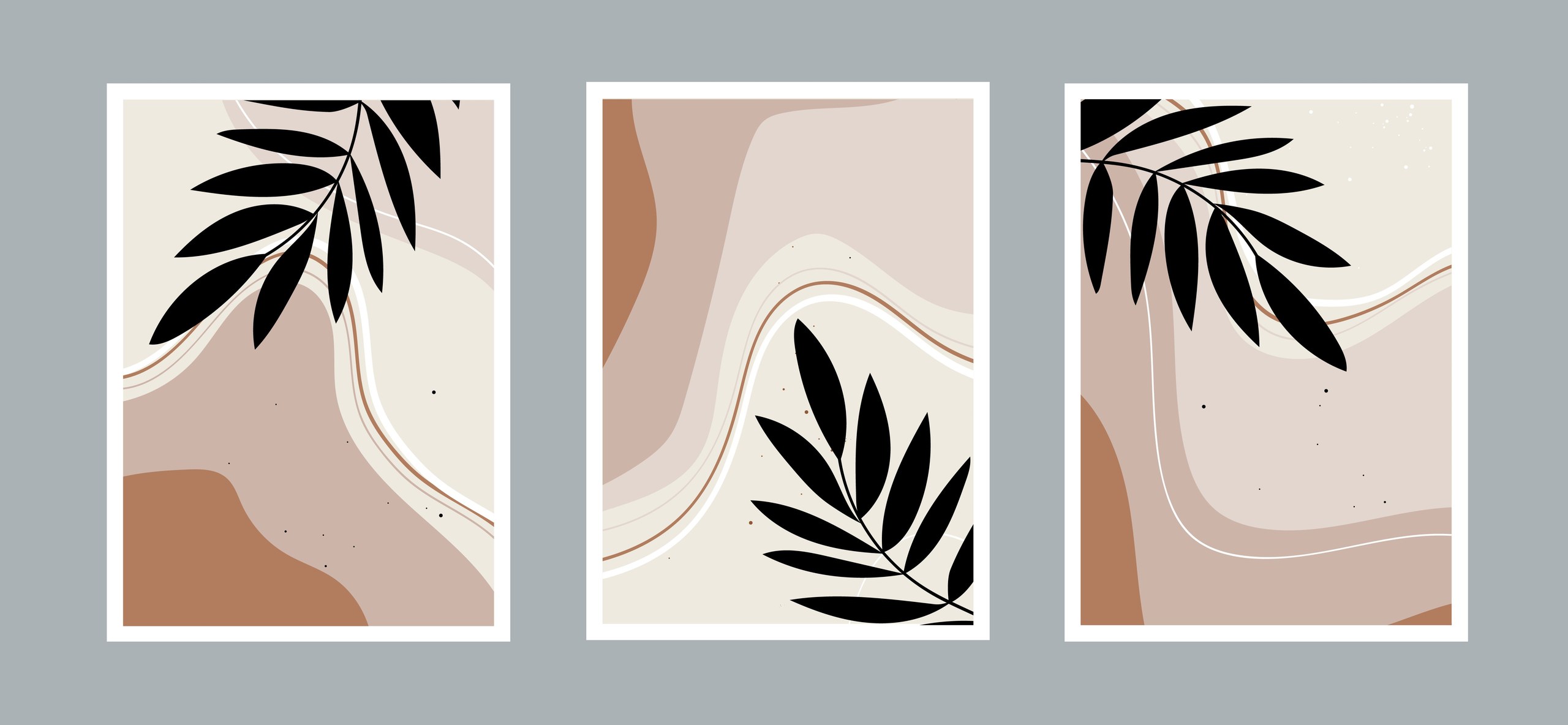 Layered Earth Leaf Wall Art - Image 3