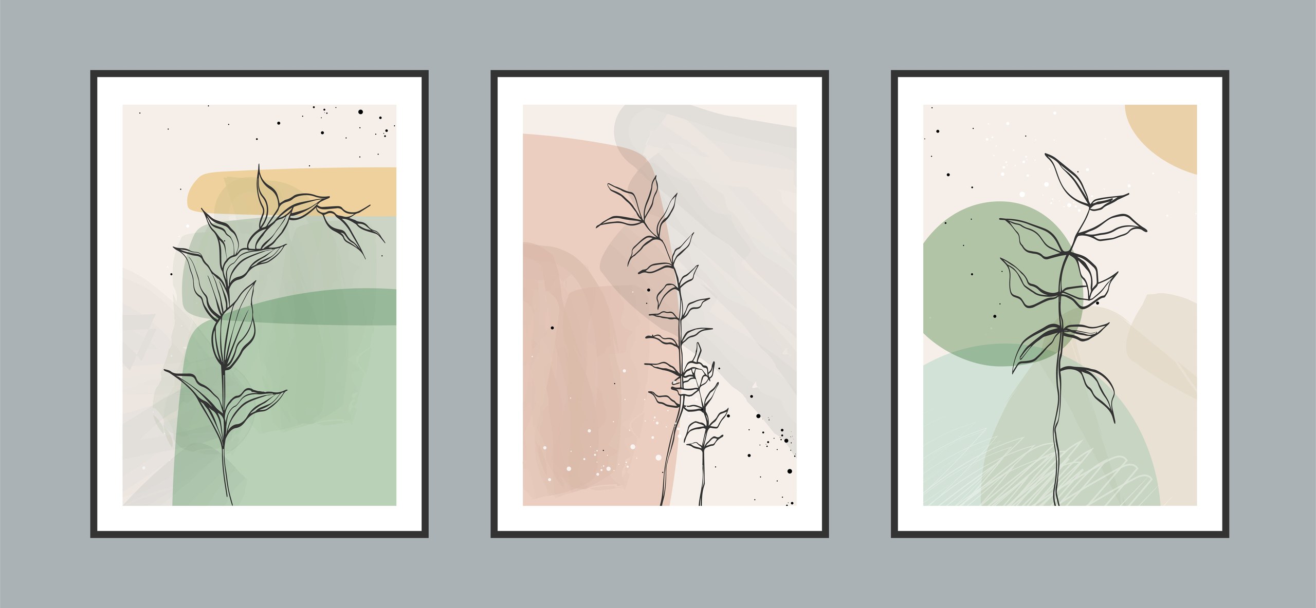 Earthy Sage Leaf Wall Art - Image 3