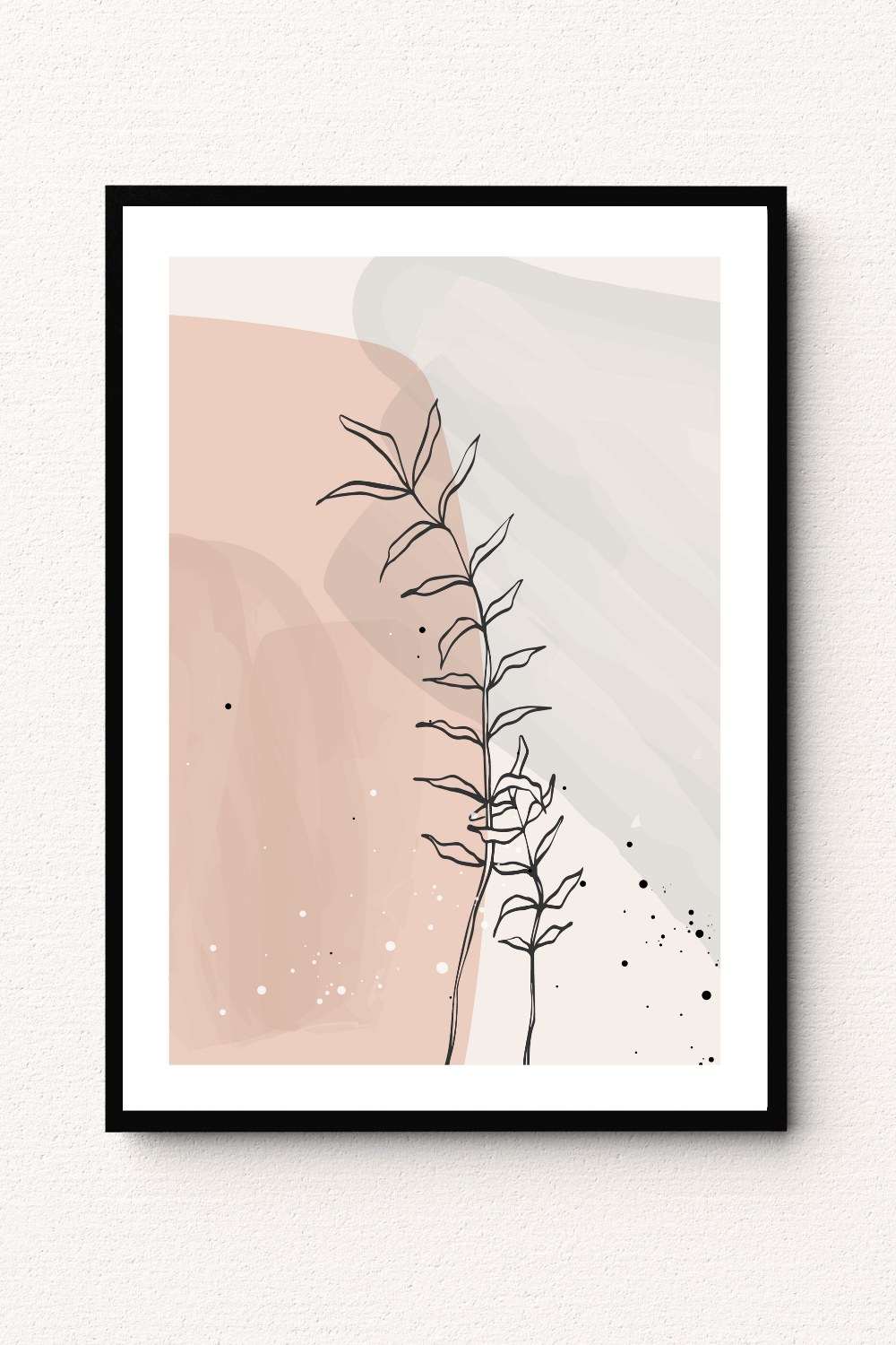 Blush Form Leaf Wall Art