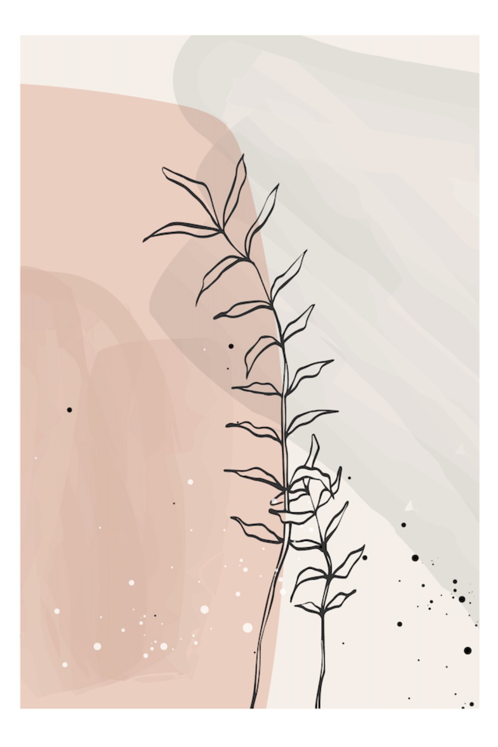 Blush Form Leaf Wall Art - Image 2