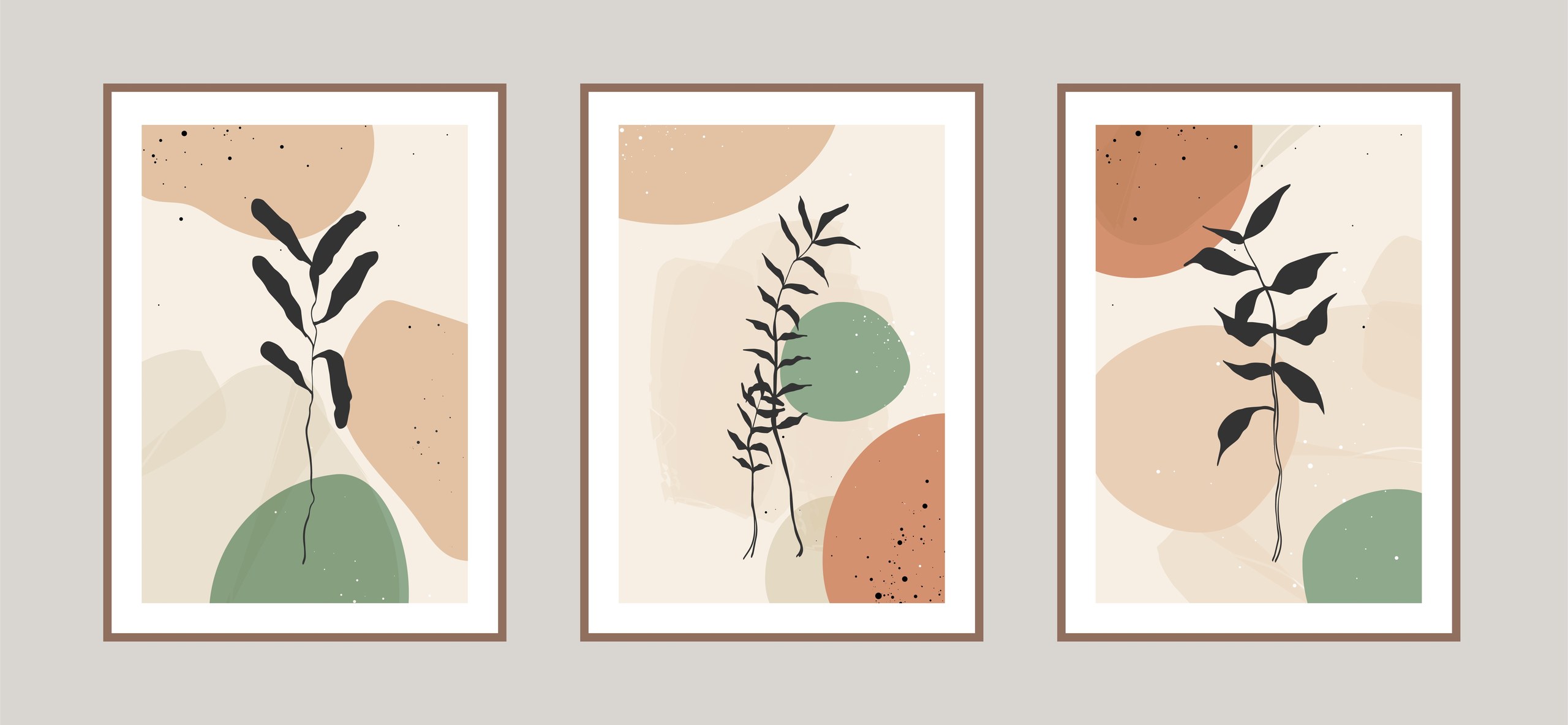 Muted Earth Leaf Wall Art - Image 3