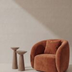 Amanti Warm Terracotta Lounge Sofa Chair